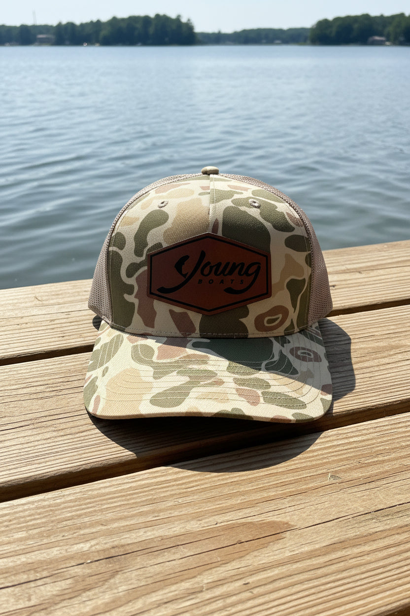 Harvest Duck Camo/Light Tan Patch Hat