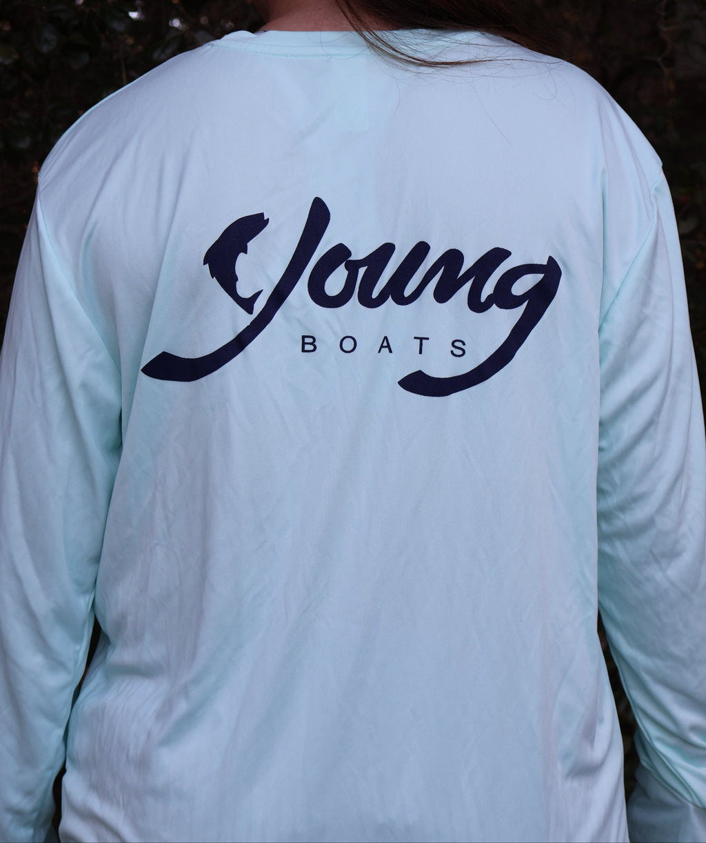 Seafoam/Navy Long Sleeve Performance