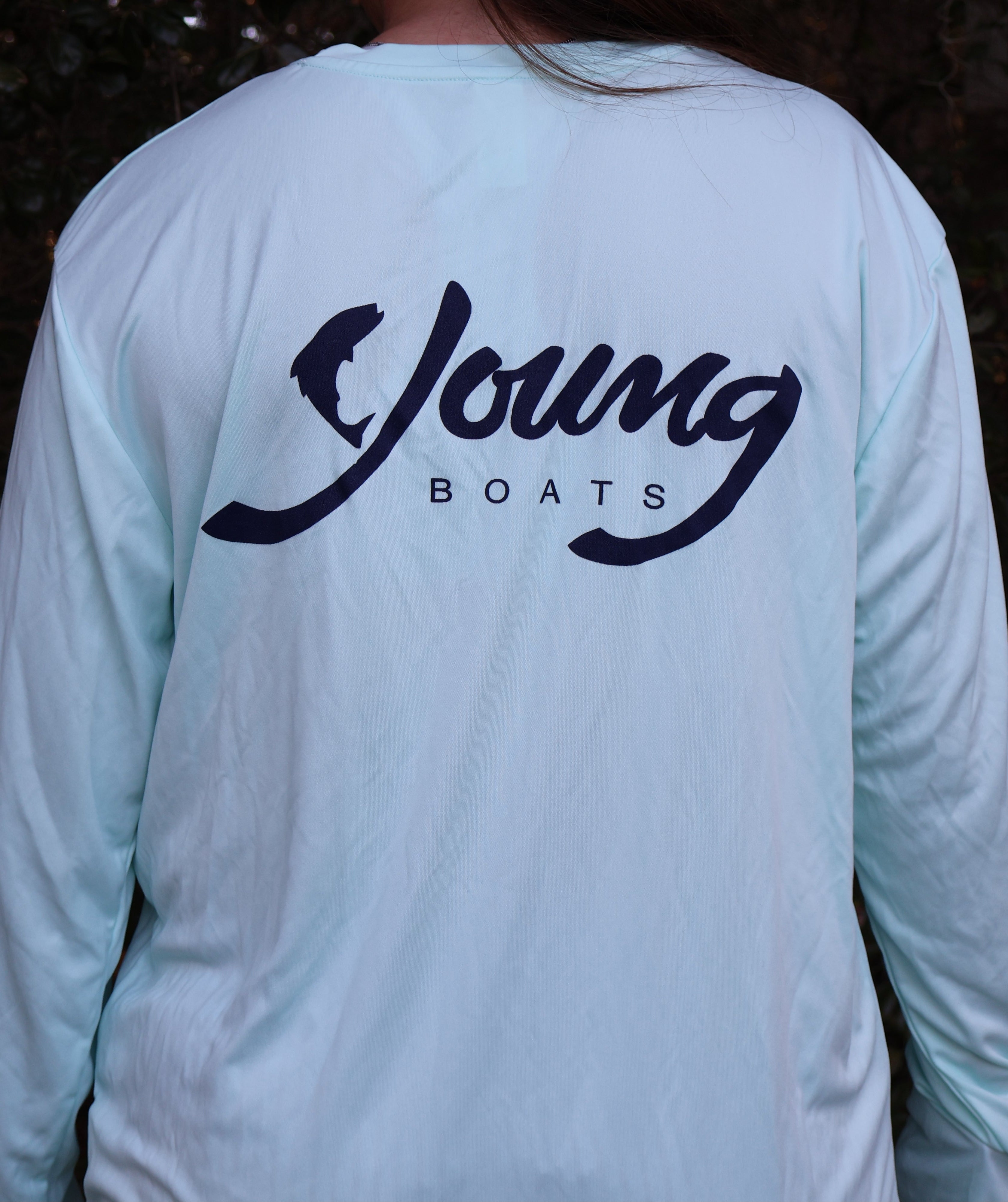 Seafoam/Navy Long Sleeve Performance