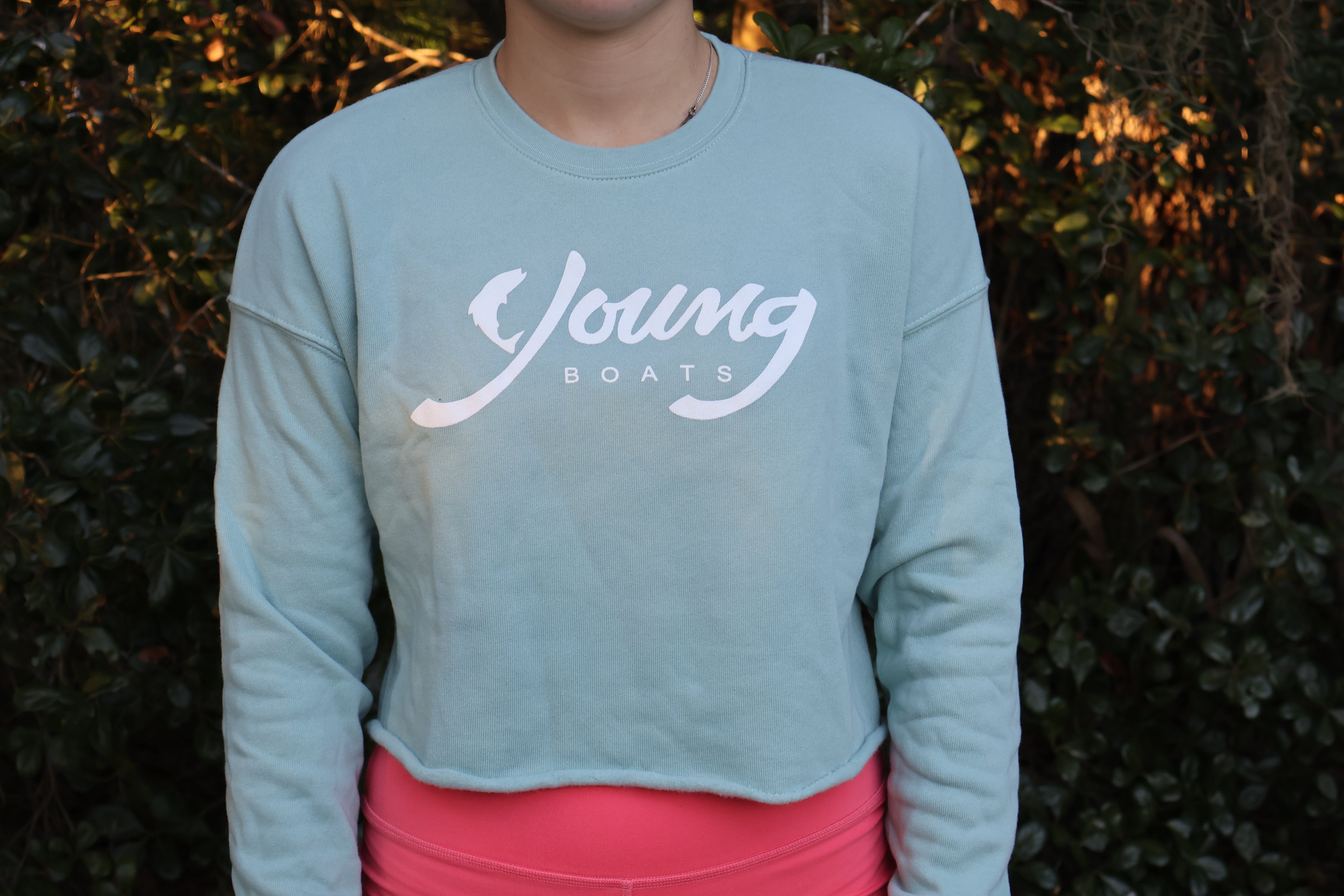 Women's Seafoam Cropped Sweatshirt