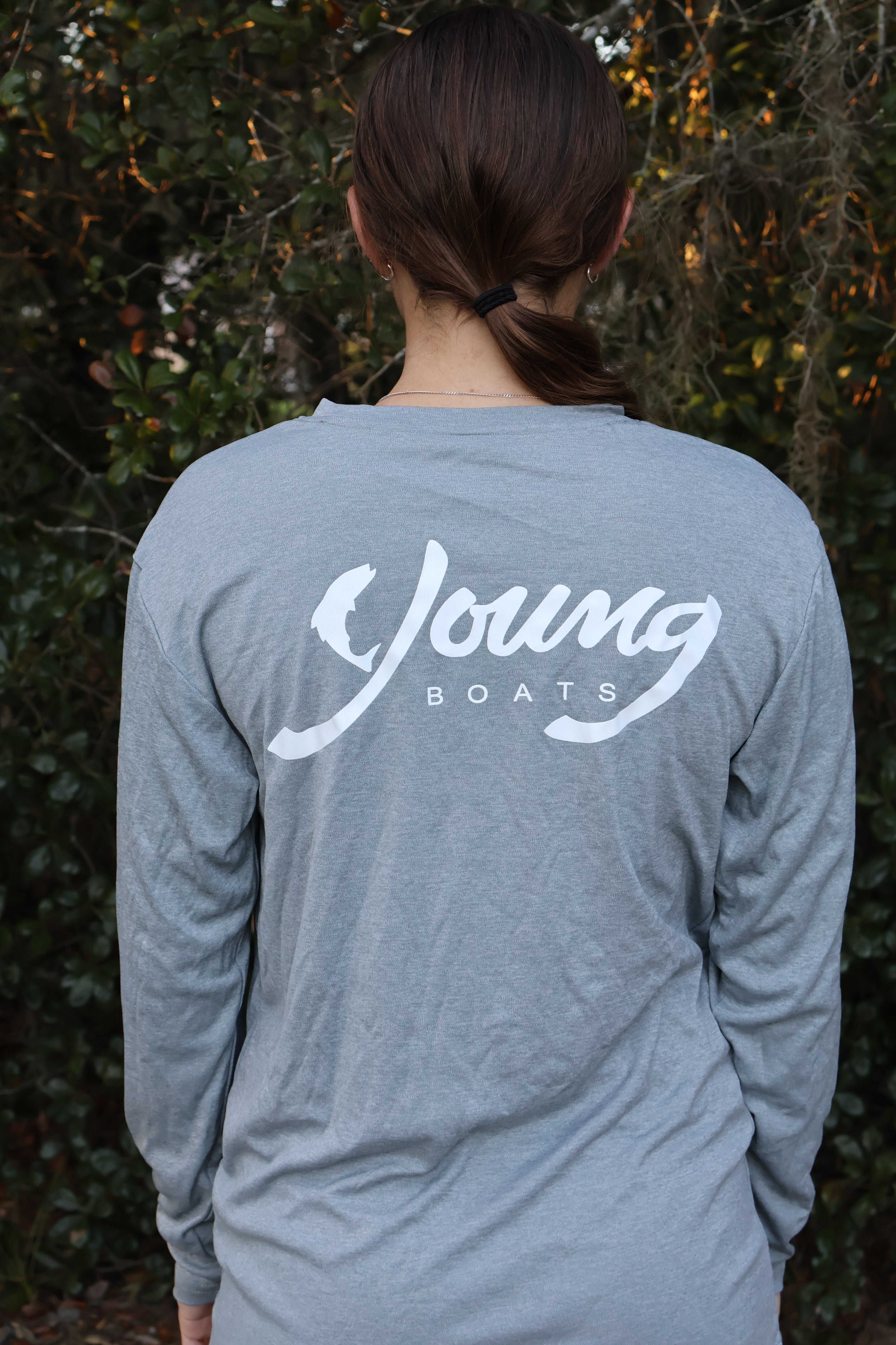 Grey/White Long Sleeve Performance