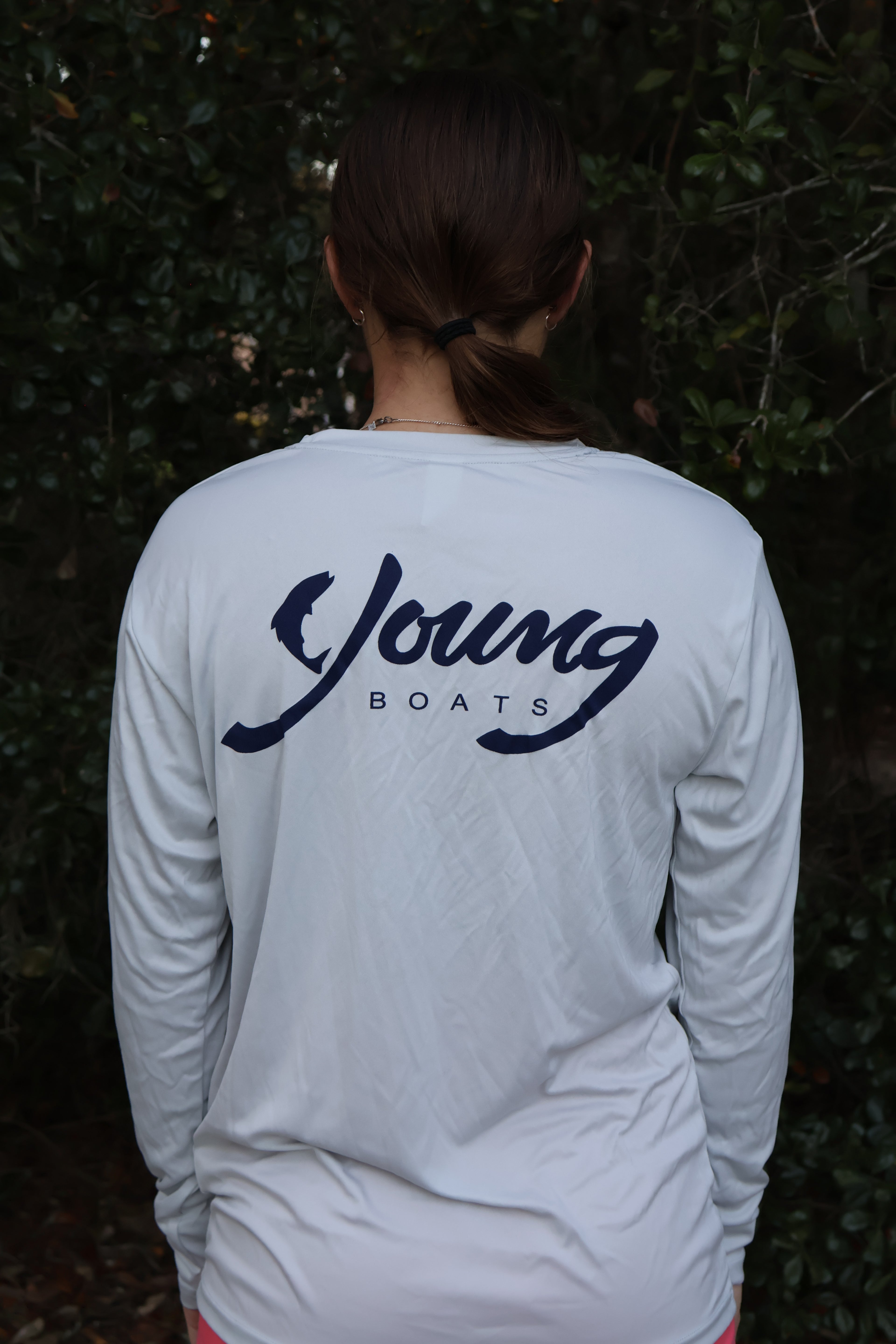 Light Grey/Navy Long Sleeve Performance