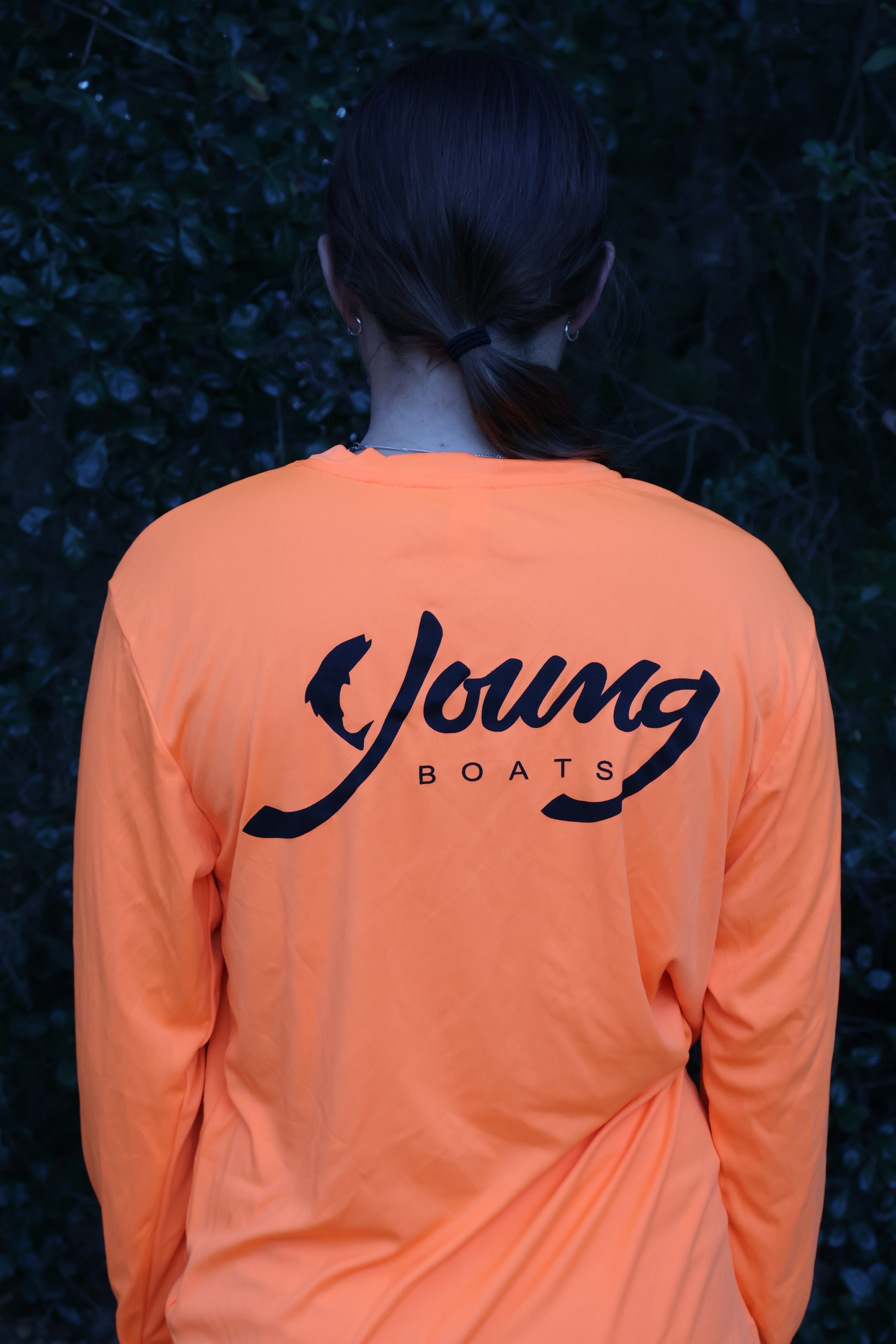 Neon Orange/Black Long Sleeve Performance