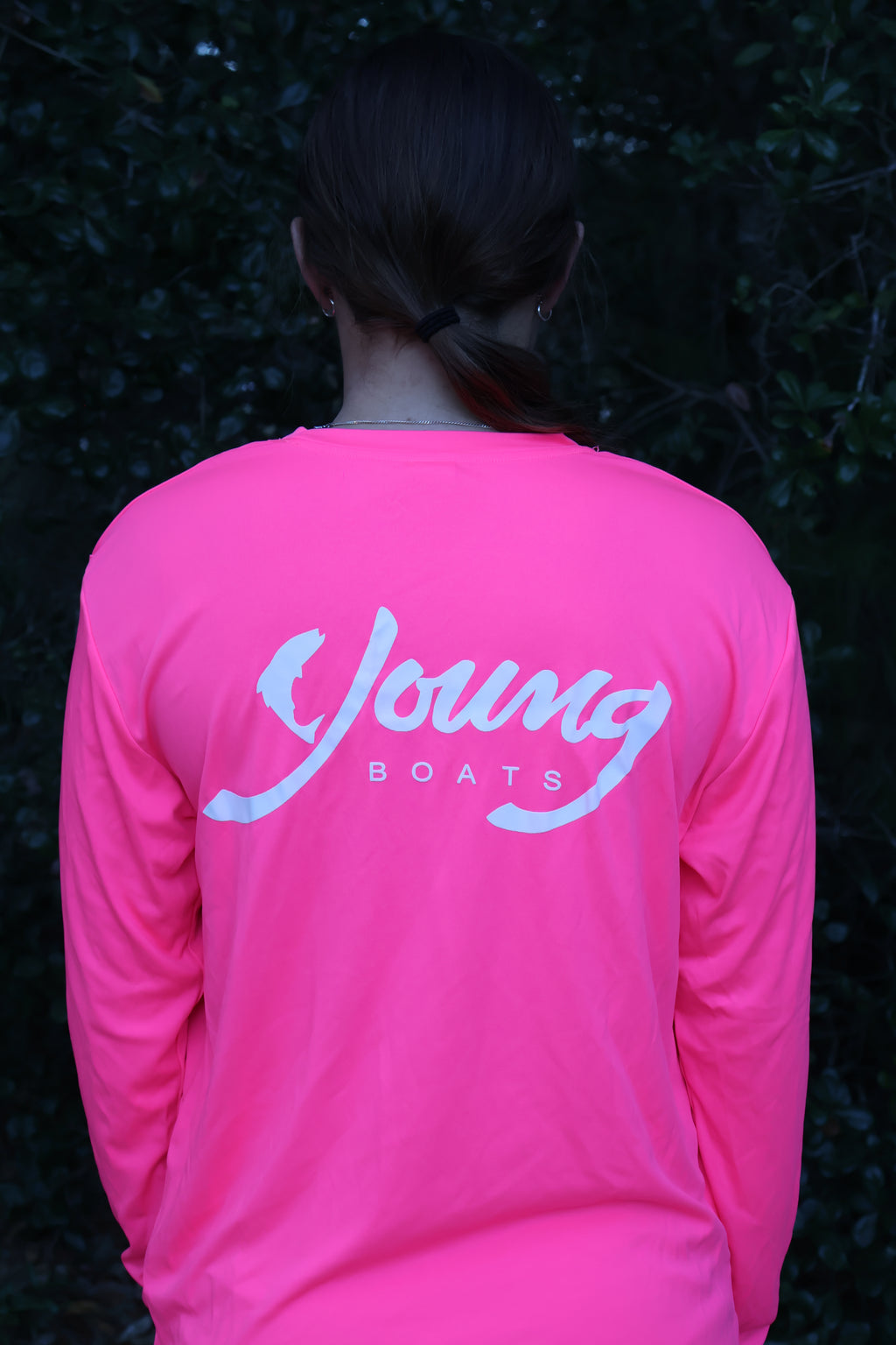 Hot Pink/White Long Sleeve Performance