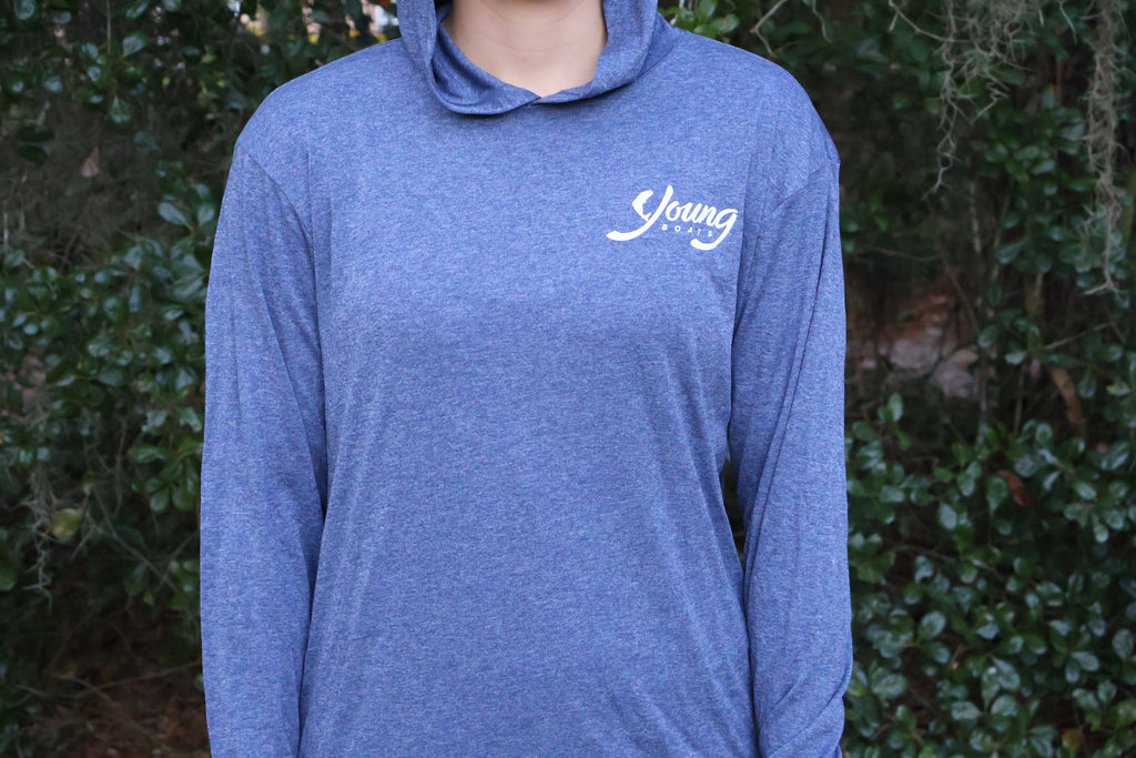 Grey/White SR23 Hooded Long Sleeve Performance