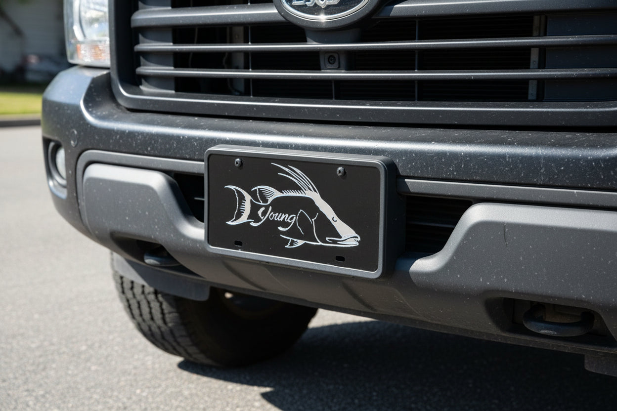 Hog Fish License Plate