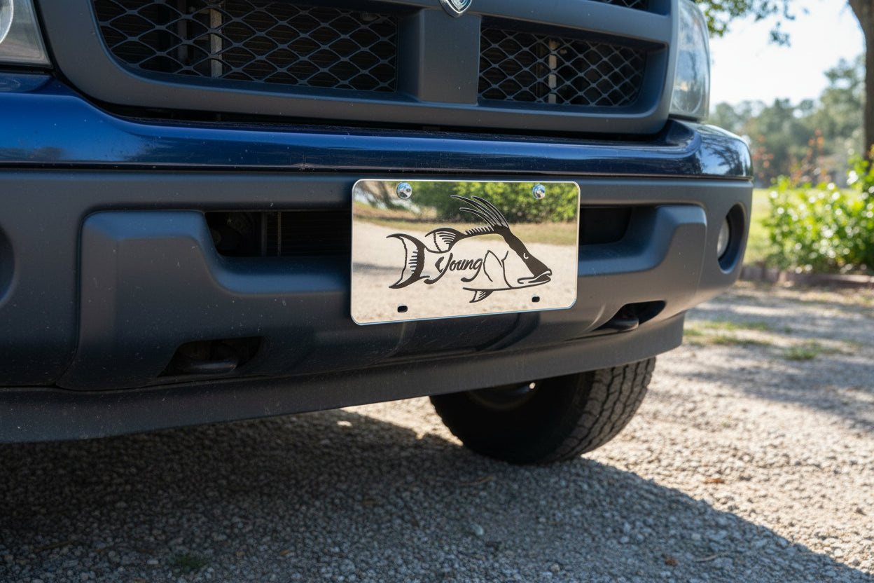 Hog Fish License Plate