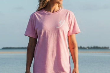 Pink/ White Short Sleeve - Comfort Colors