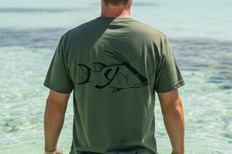 Green/Black Hogfish Short Sleeve - Comfort Colors