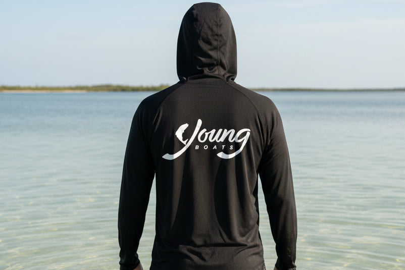 Black Bamboo Hooded Long Sleeve