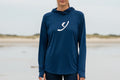 Pacific Blue Bamboo Hooded Long Sleeve