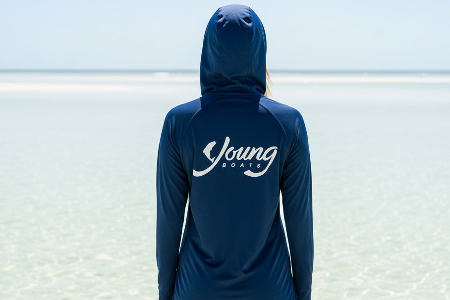 Pacific Blue Bamboo Hooded Long Sleeve